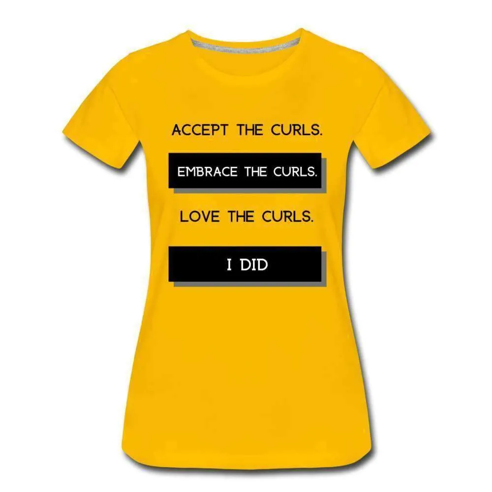 Accept The Curls Youth/Women T-Shirt