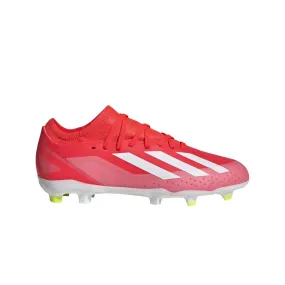 Adidas X Crazyfast League FG Jnr Football Boots (Solar Red/White/Yellow)