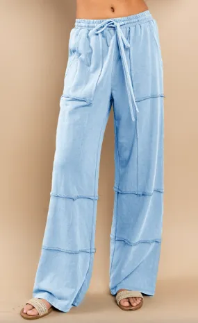 Adrienne Mineral Wash Tiered Pants