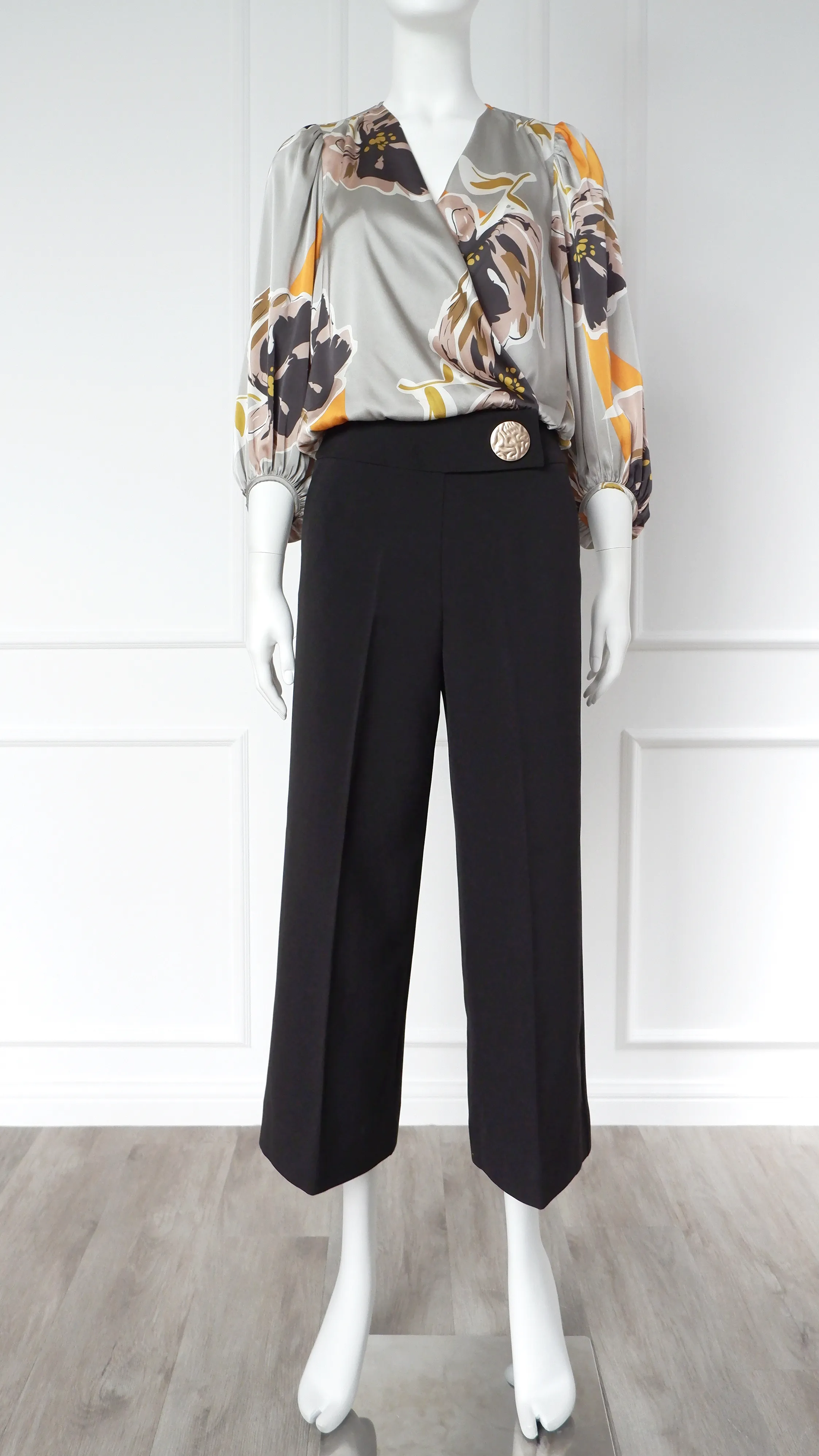 Amber Wide Waistband Loose Cut Pants