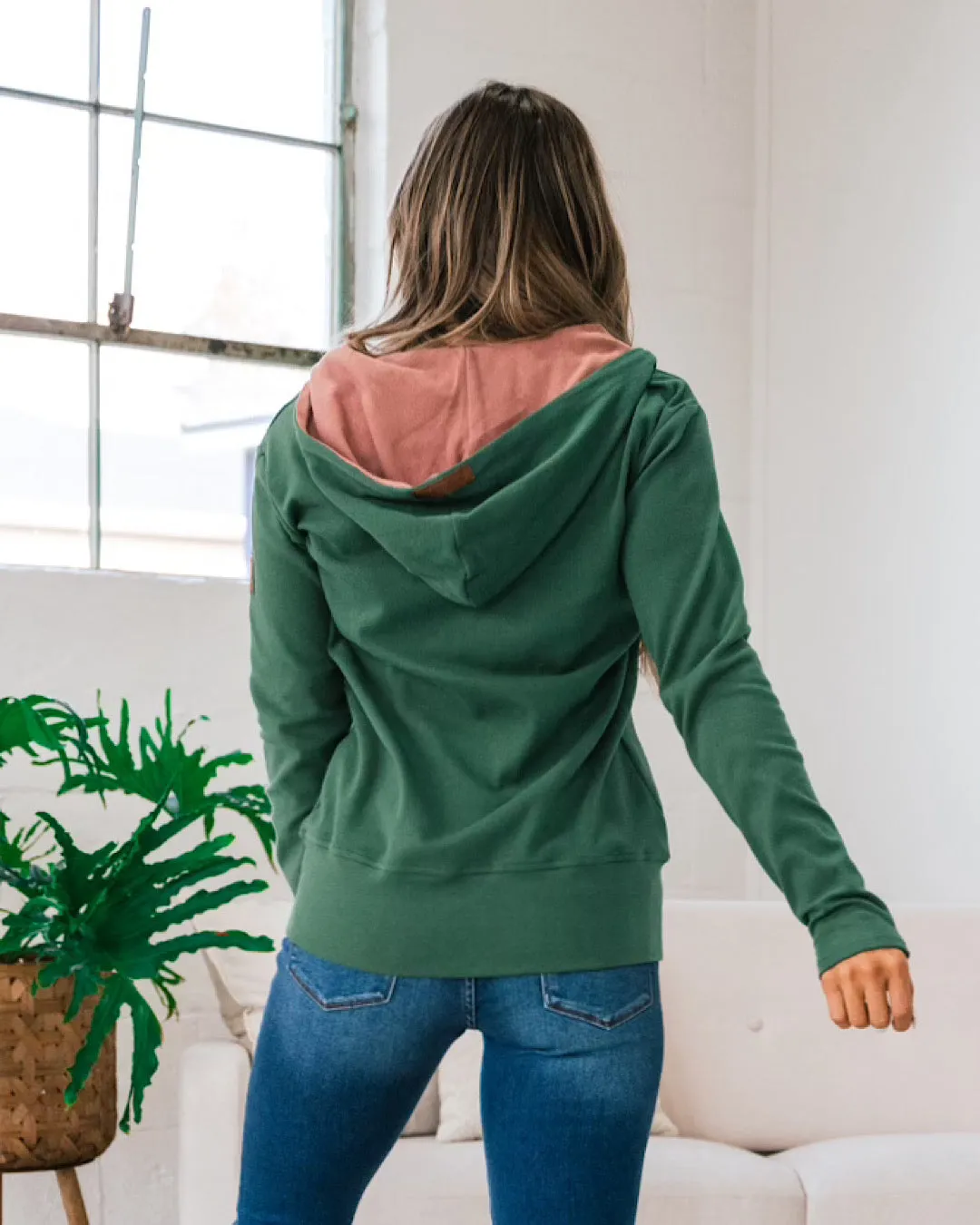 Ampersand Ave Happy Place FullZip Sweatshirt FINAL SALE