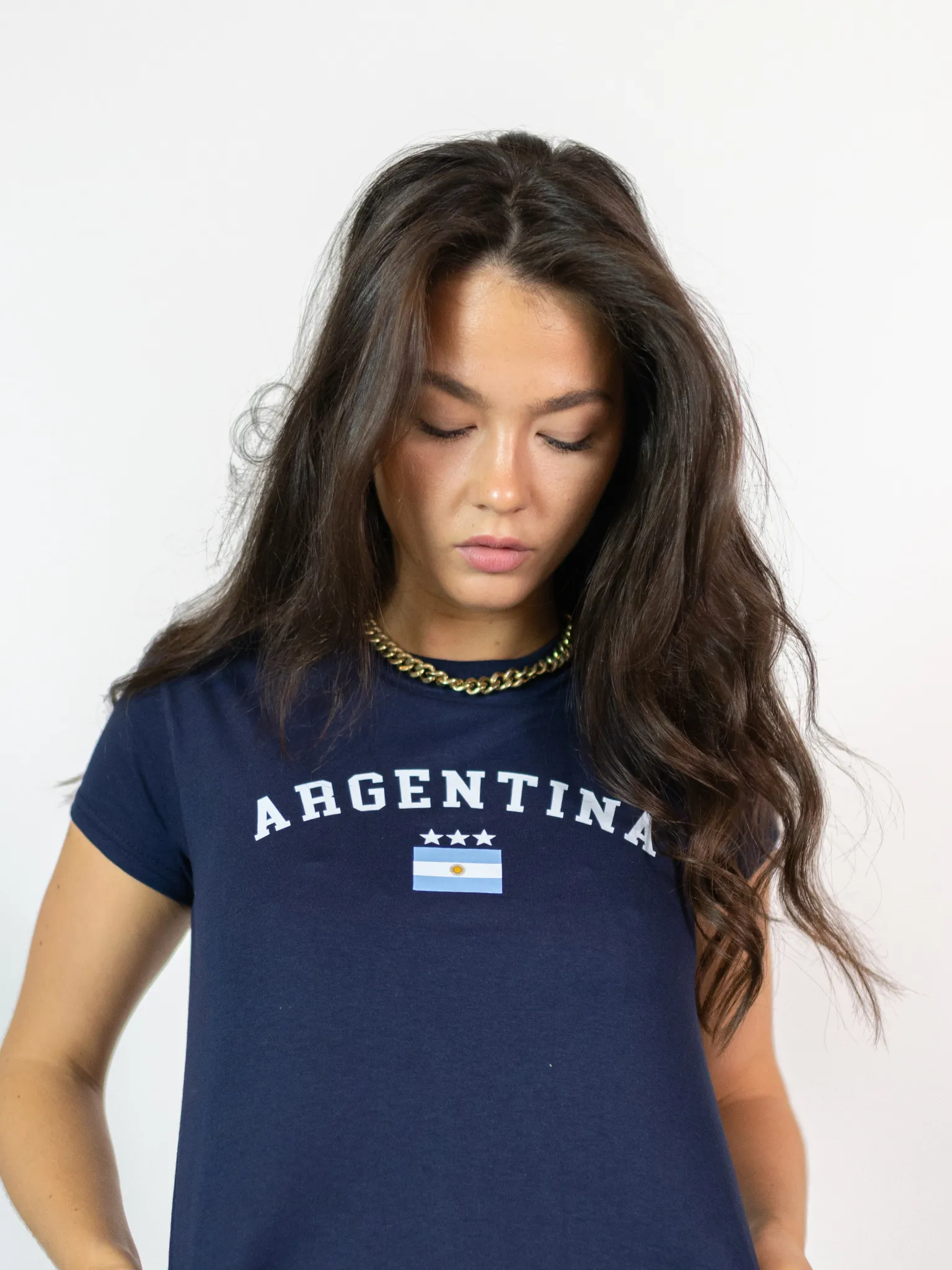 ARGENTINA, BABY TEE - MARIN