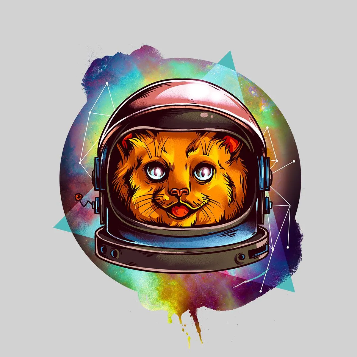 Awesome Cosmic Kitty T-Shirts with an Attitude