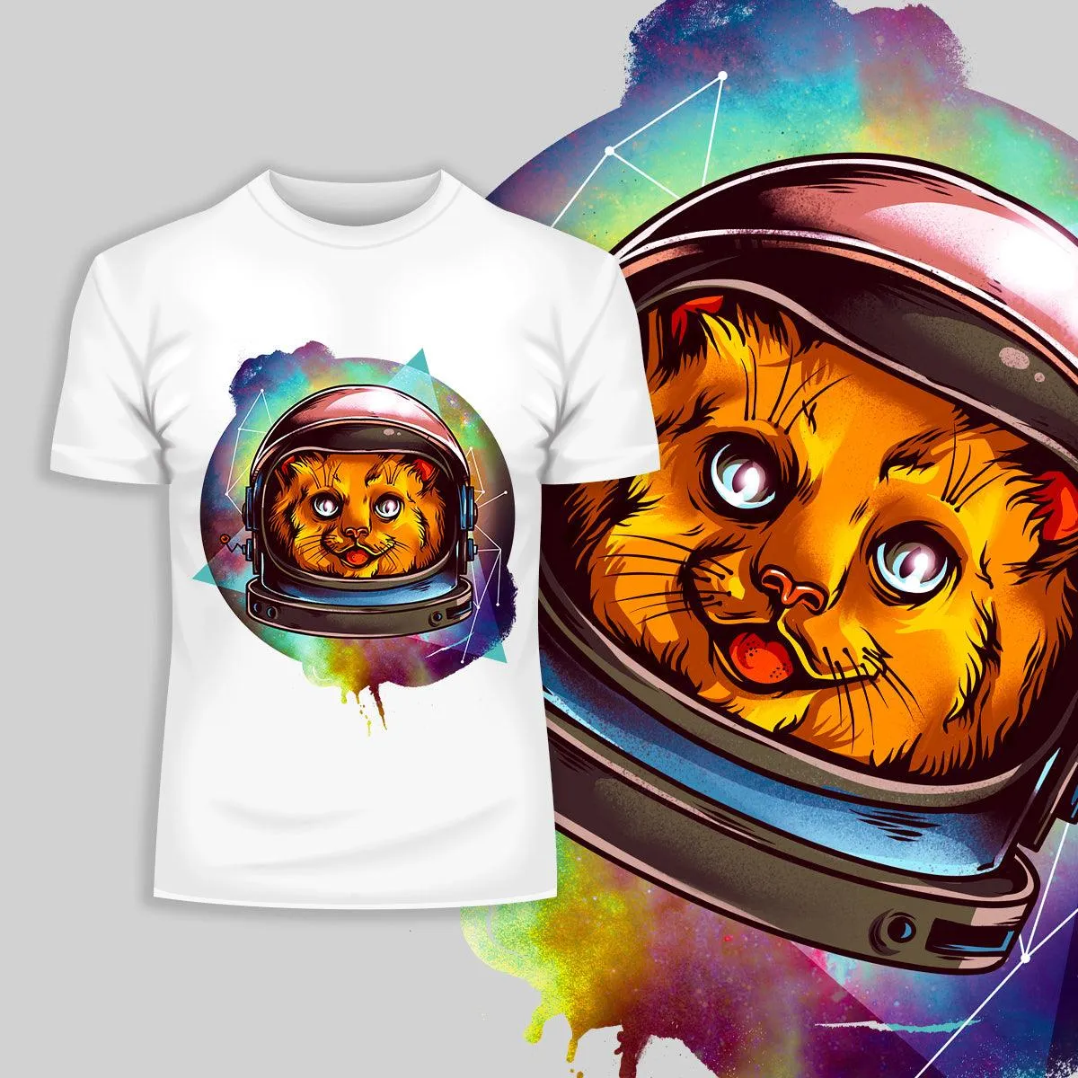 Awesome Cosmic Kitty T-Shirts with an Attitude