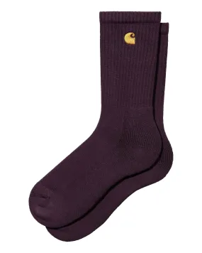 Calzino Carhartt Wip Chase Socks Dark Plum