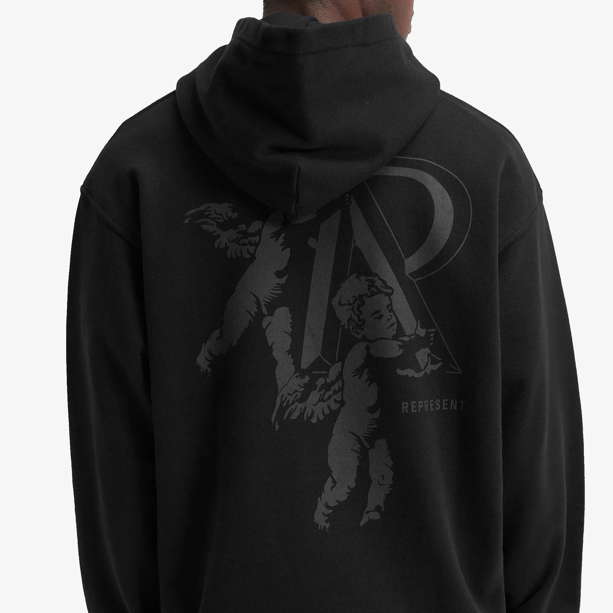 CHERUB INITIAL HOODIE 'BLACK'