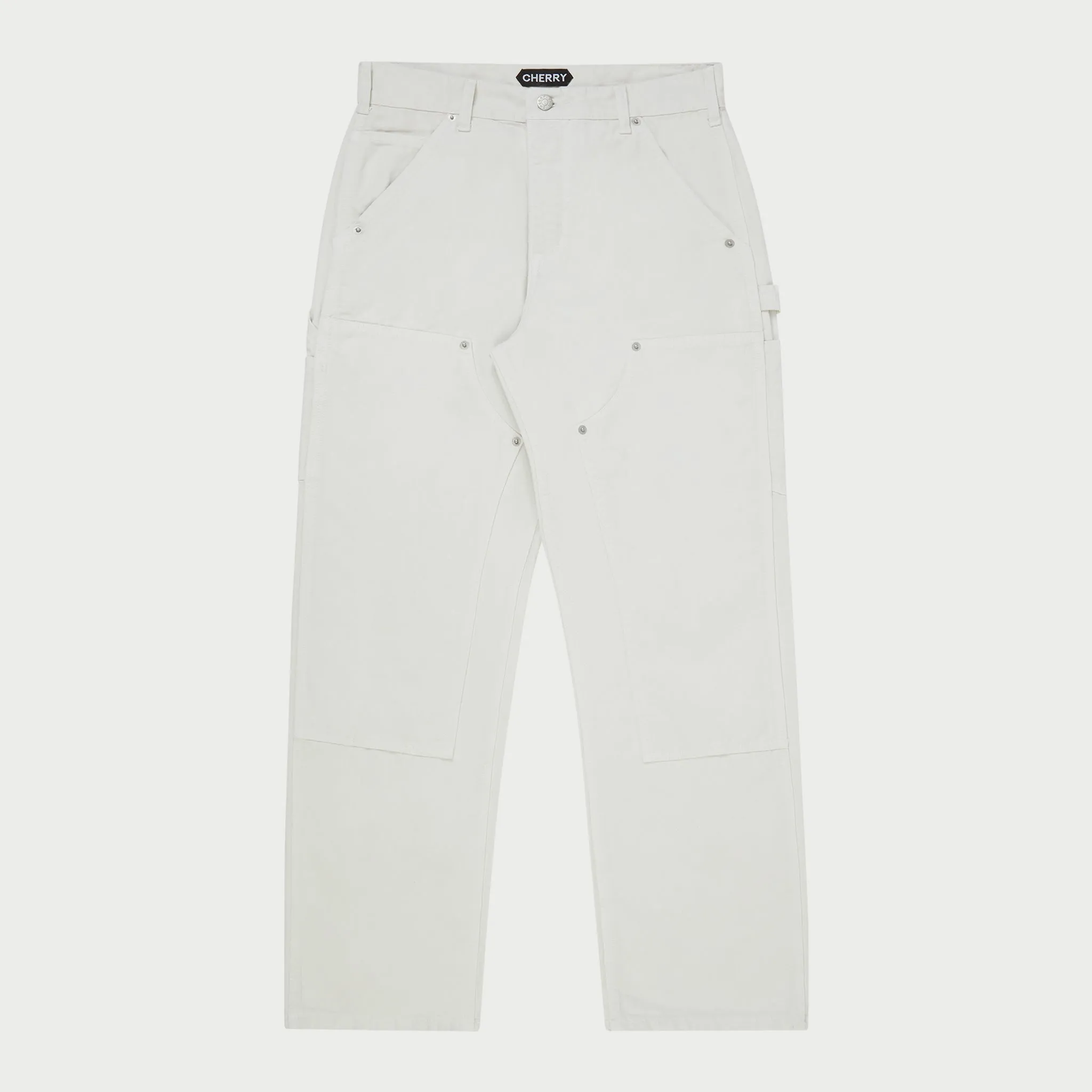 Classic Canvas Double Knee (White)