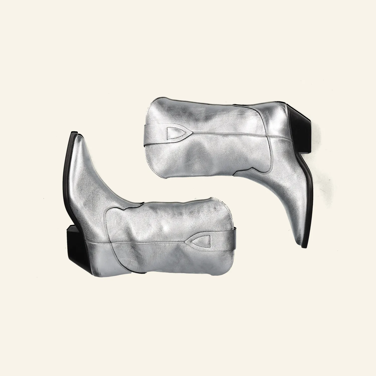 DUERTO BOOTS | Metallic Silver