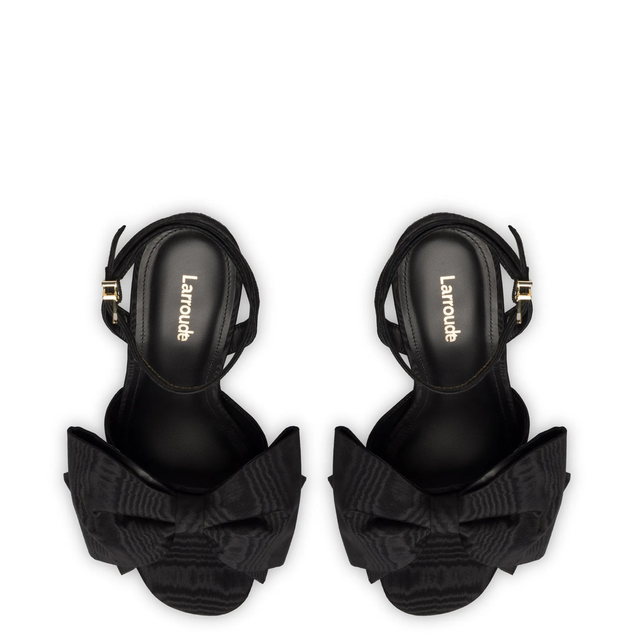 Elle Platform Sandal In Black Fabric