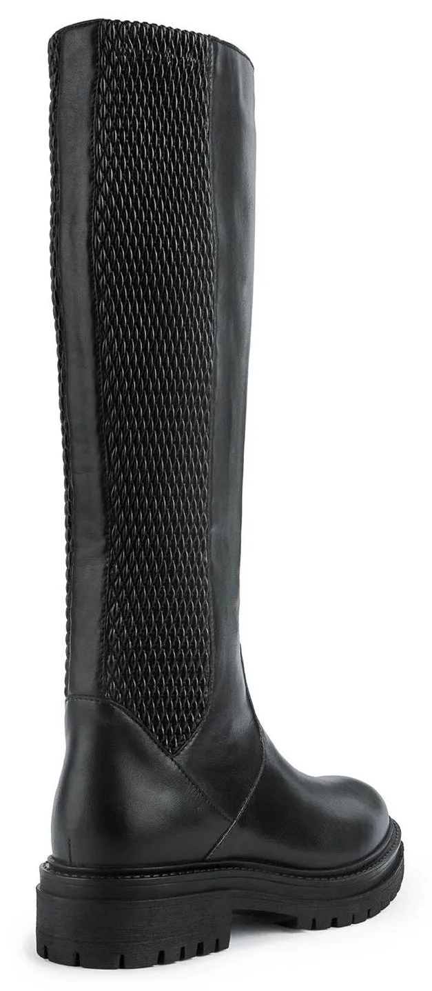 Geox D Iridea J Womens Leather Knee Boot