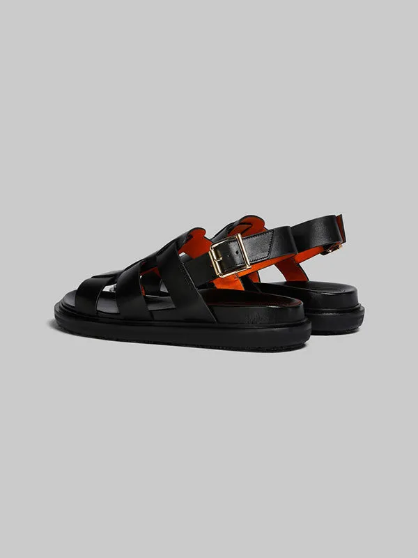 Gladiator Fussbett Sandals In Black