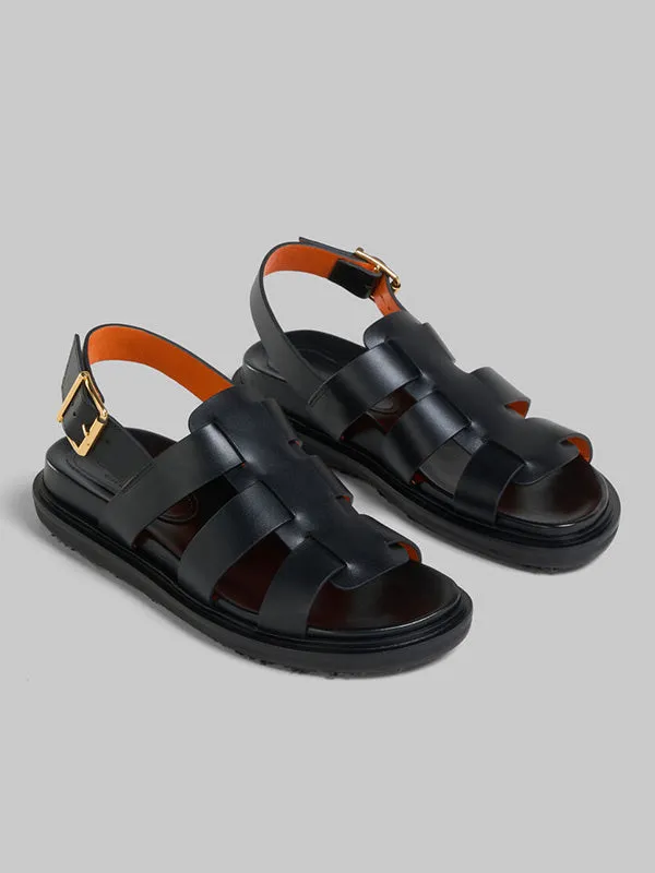 Gladiator Fussbett Sandals In Black