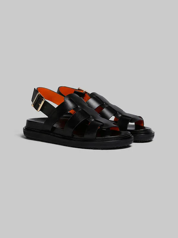 Gladiator Fussbett Sandals In Black