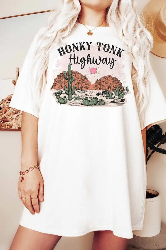 HONKY TONK HIGHWAY GRAPHIC TEE PLUS SIZE