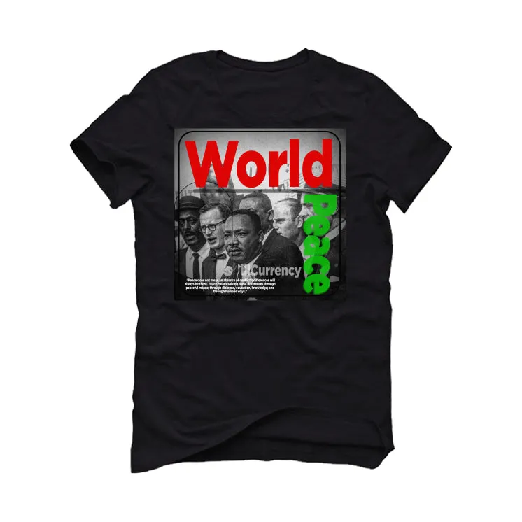 Jordan 13 "Playoffs" Black T-Shirt (WORLD PEACE)