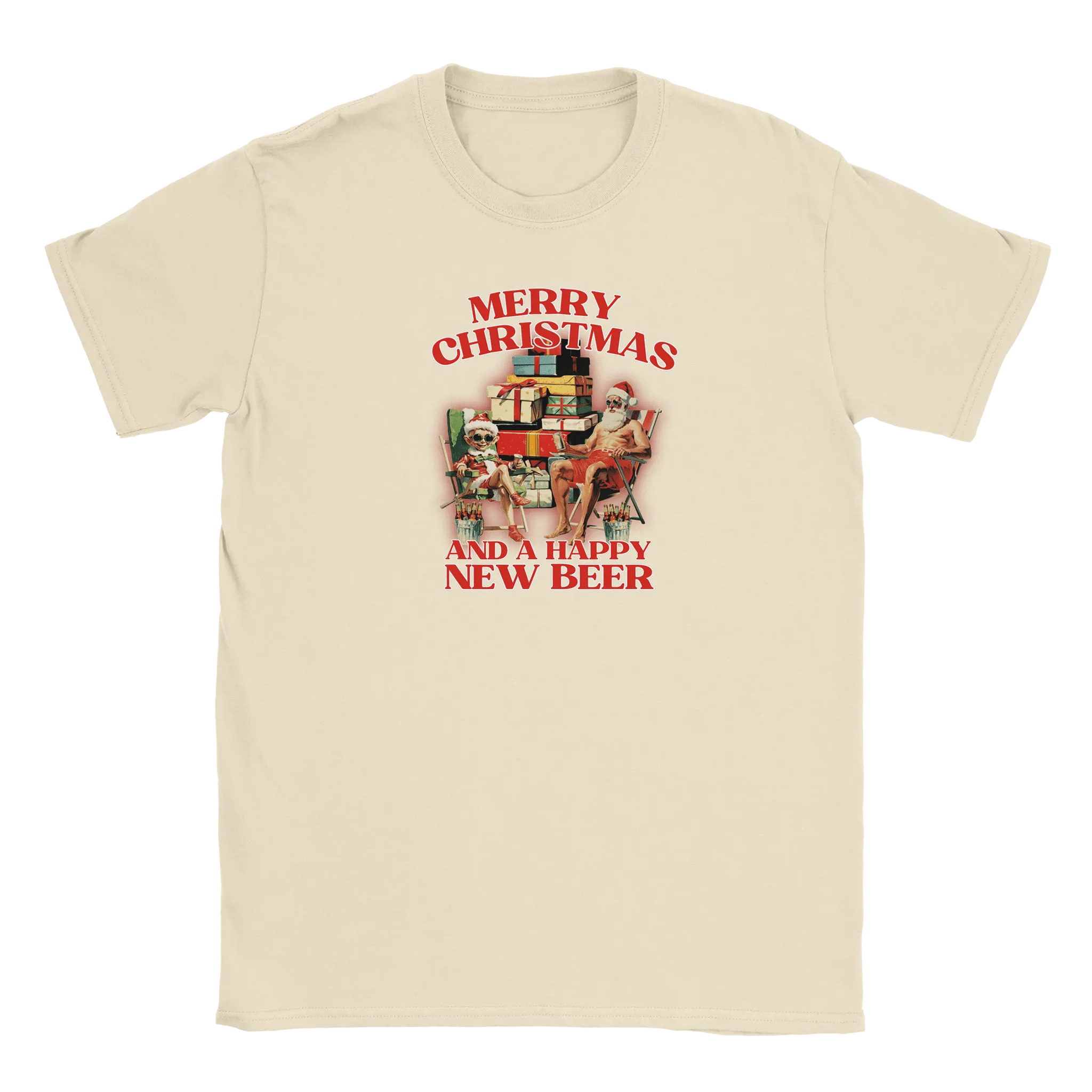 Merry Christmas and a Happy New Beer - T-shirt