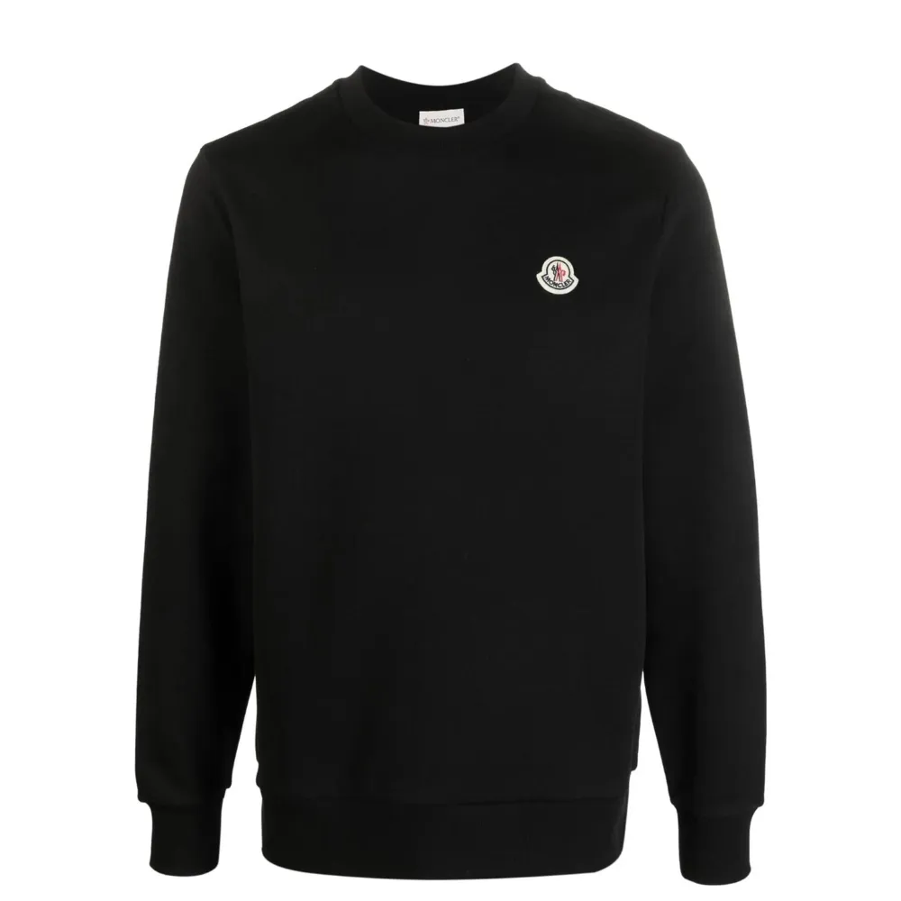 New Season Logo-Patch Cotton Sweatshirt