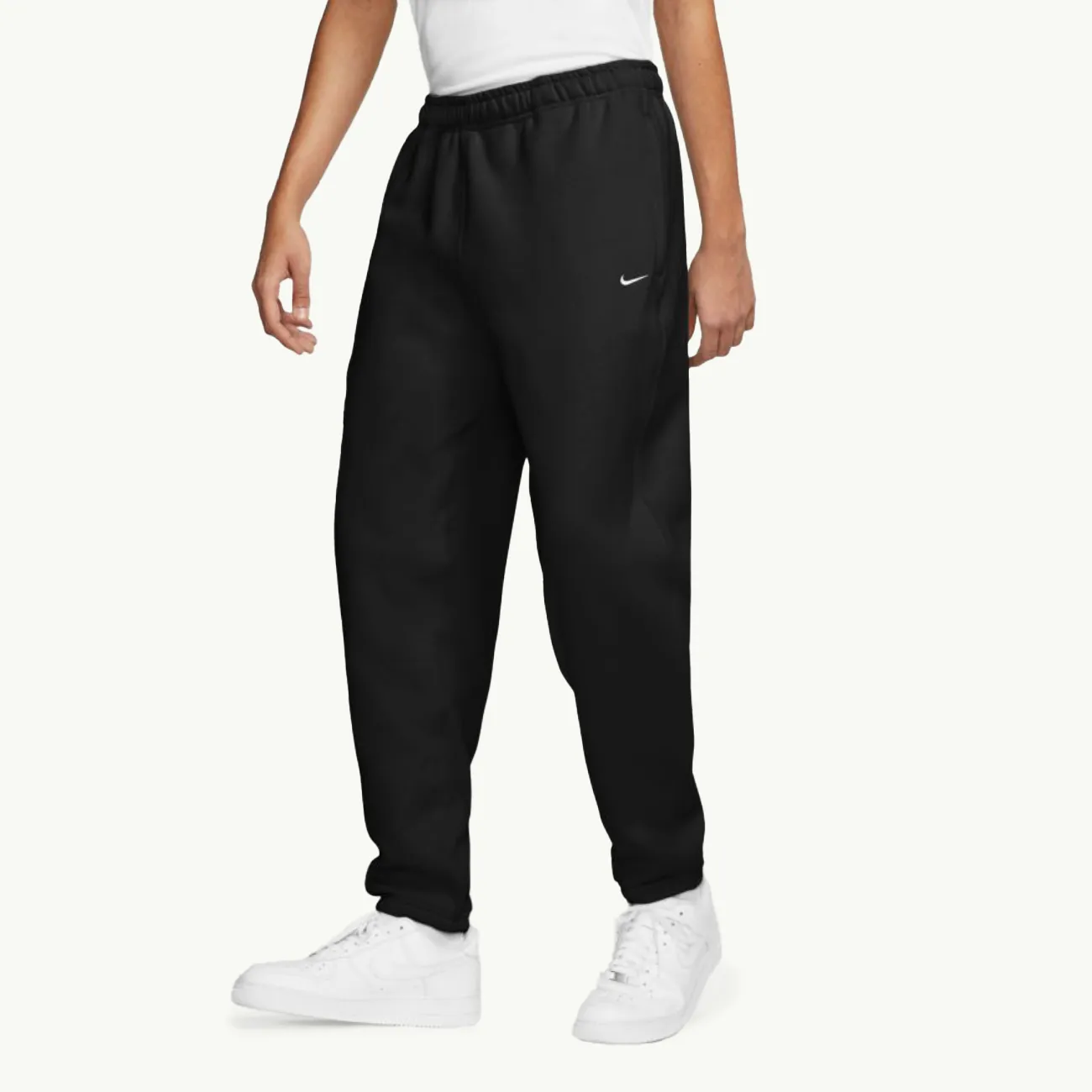 NRG Soloswoosh Fleece Pant - Black/White