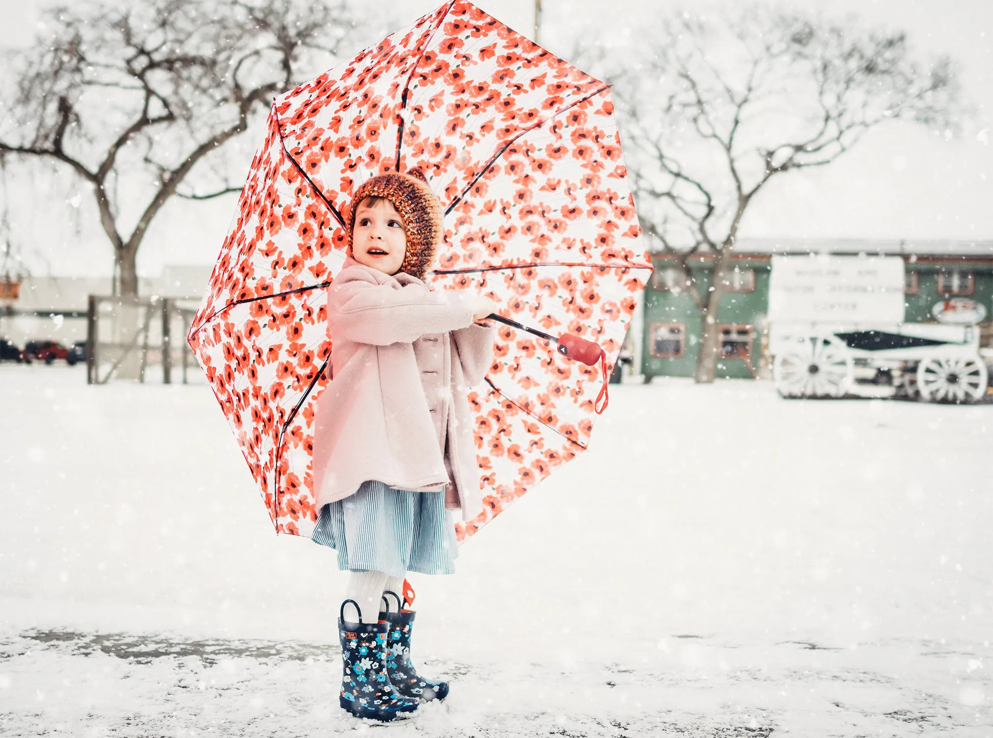 Pluie Pluie Girls RU - RF Red Flower Umbrella