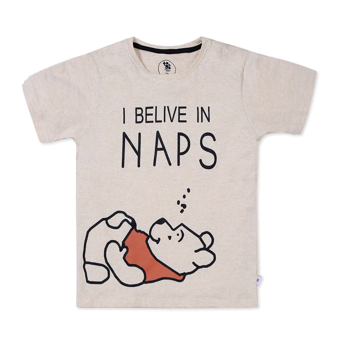 Poo Naps Oatmail Cotton T-Shirt