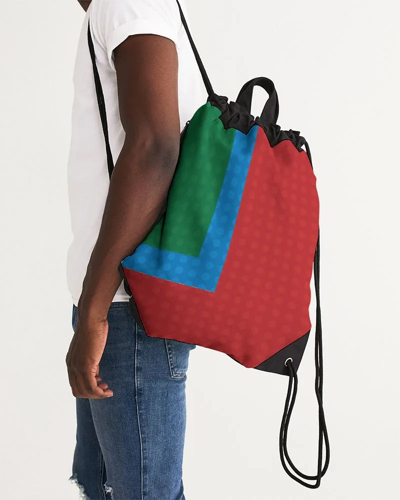 Primary Color Canvas Drawstring Bag