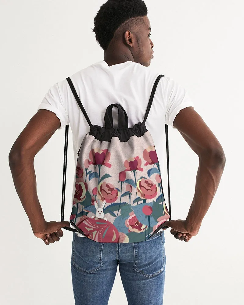 Roses Canvas Drawstring Bag