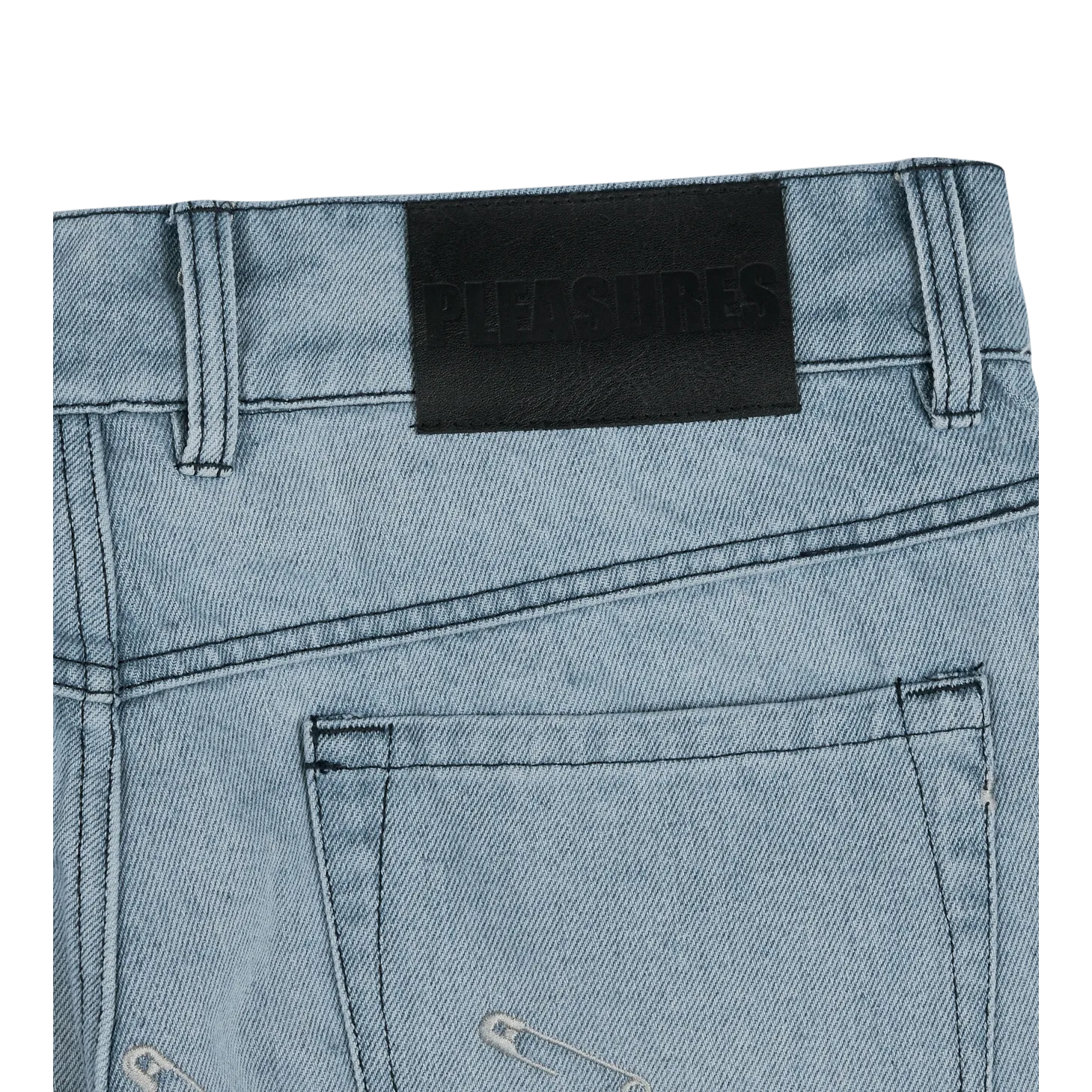 SAFETY PIN 5 POCKET DENIM (Blue)