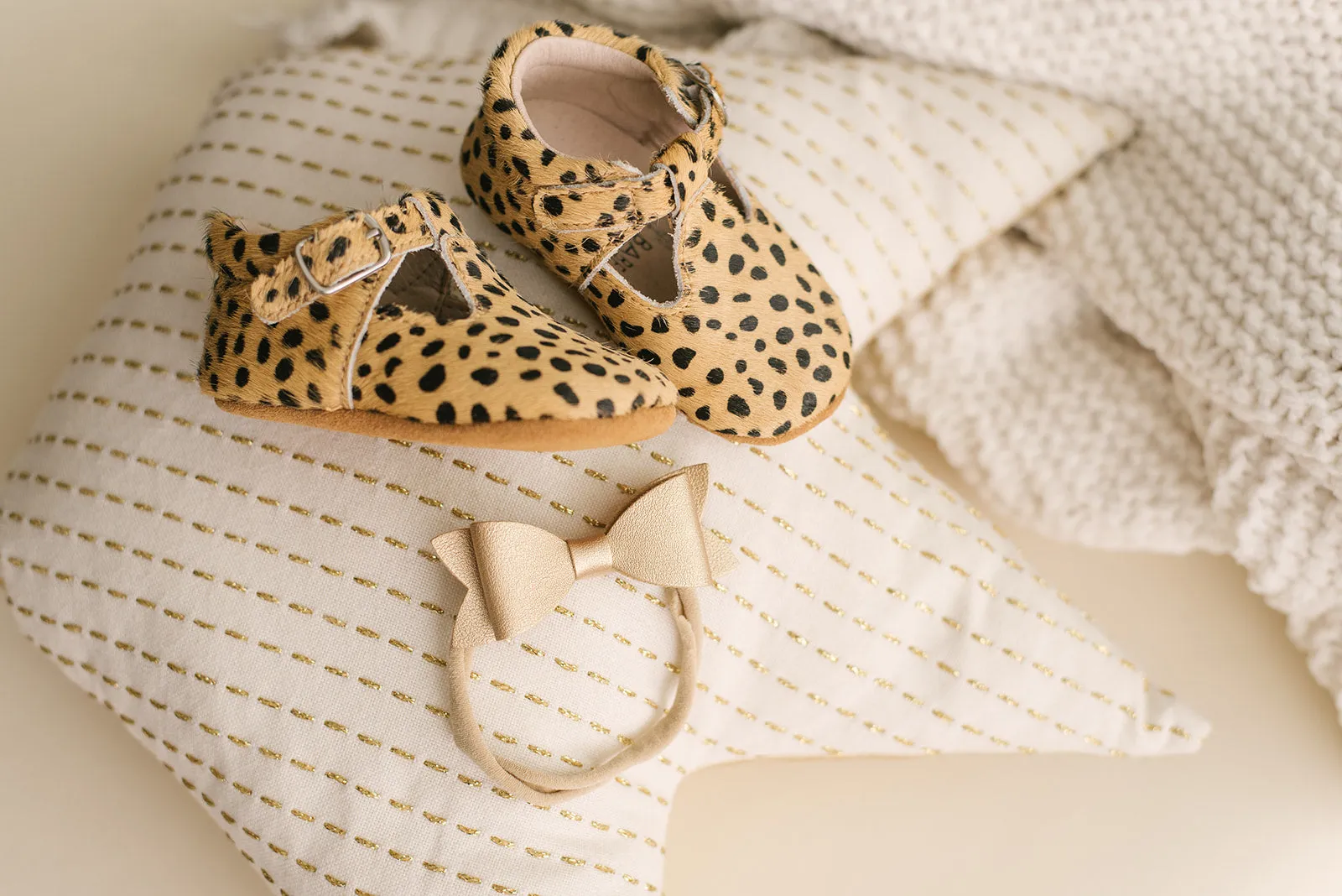 Soft-Sole Leather Mary Jane Moccasins - LEOPARD