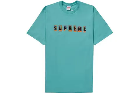 Supreme Stencil Tee Teal