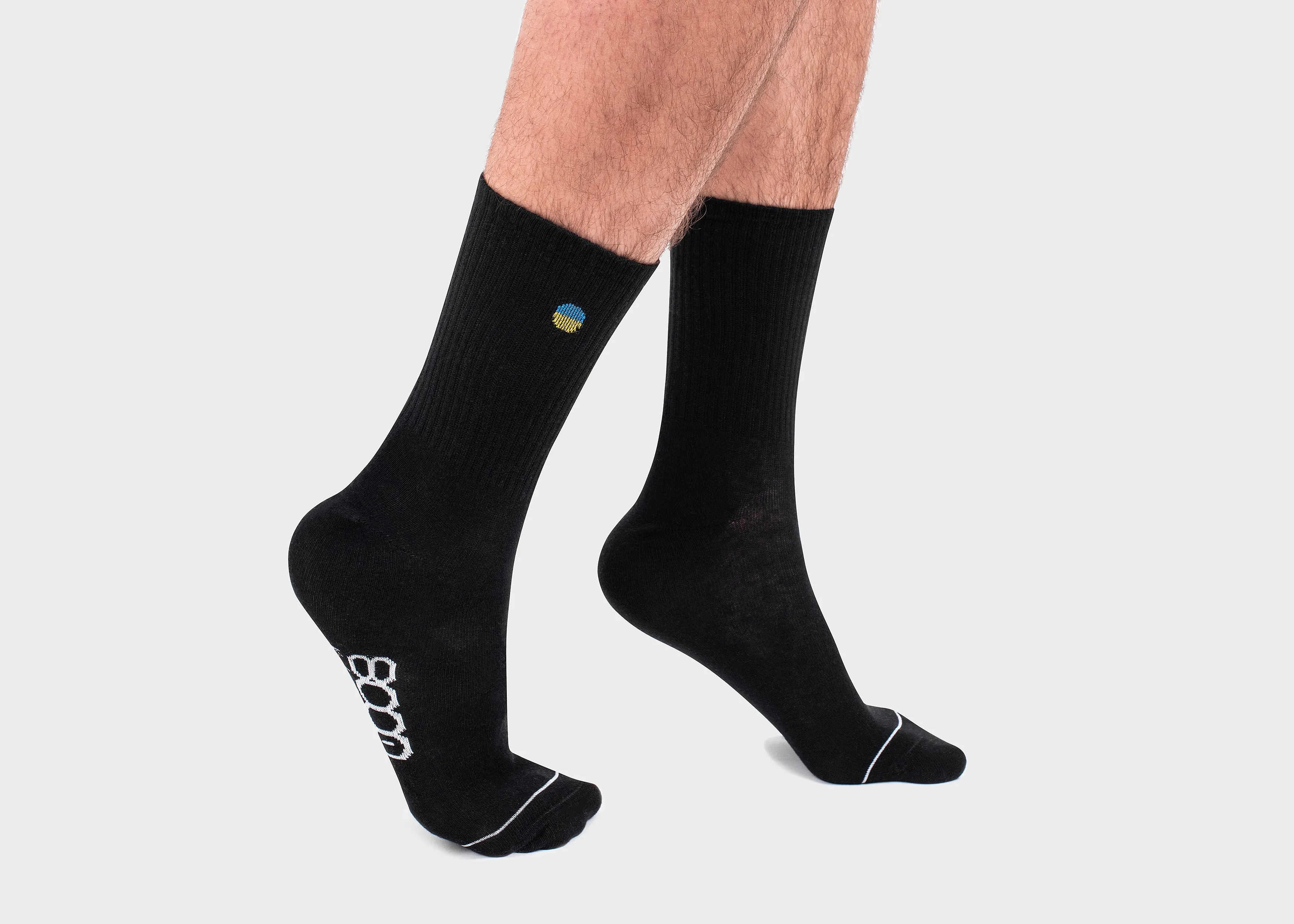 Ukraine Crew Socks in Black