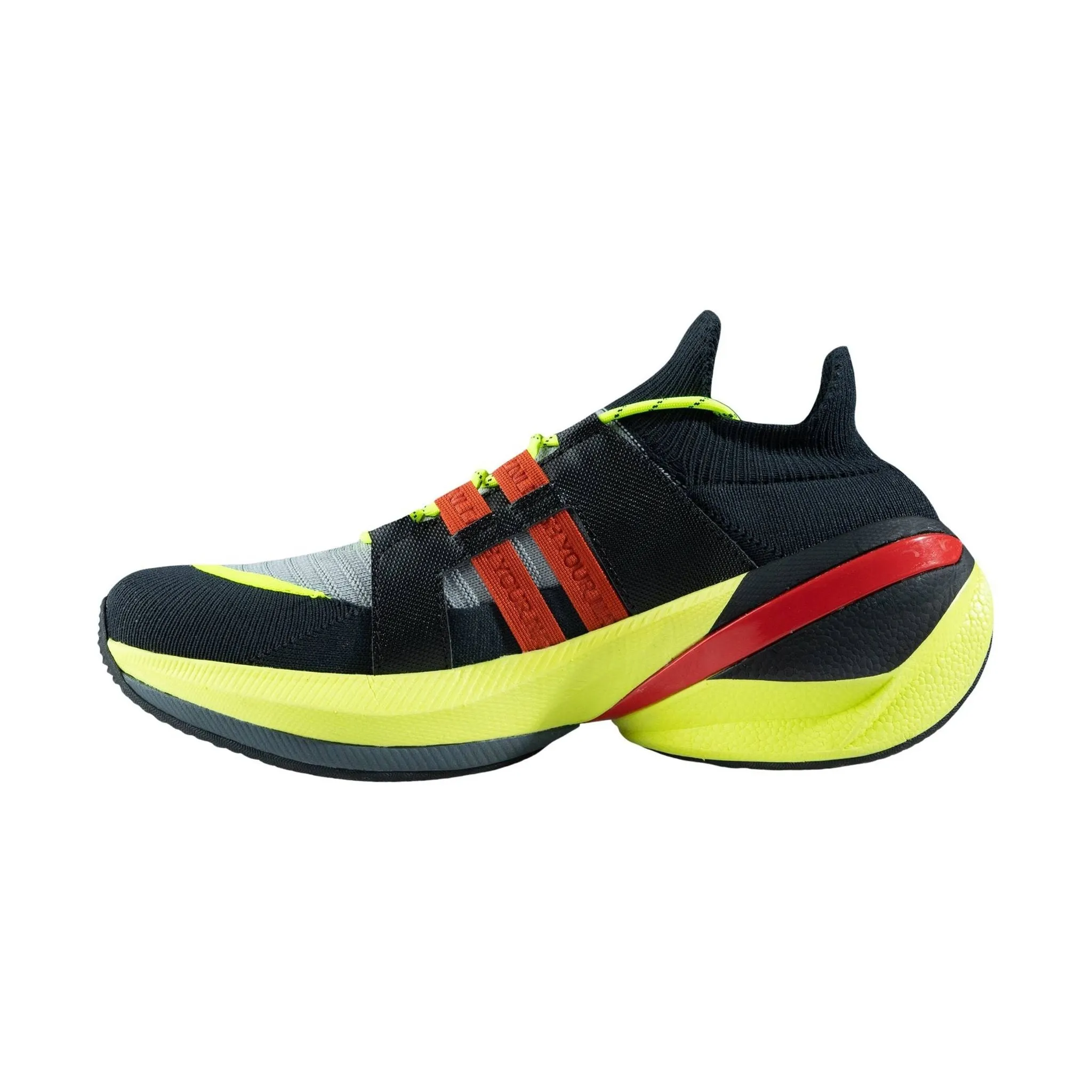 Mens UYN Synapsis Running Shoes - Stylish Anthracite and Orange Athletic Footwear