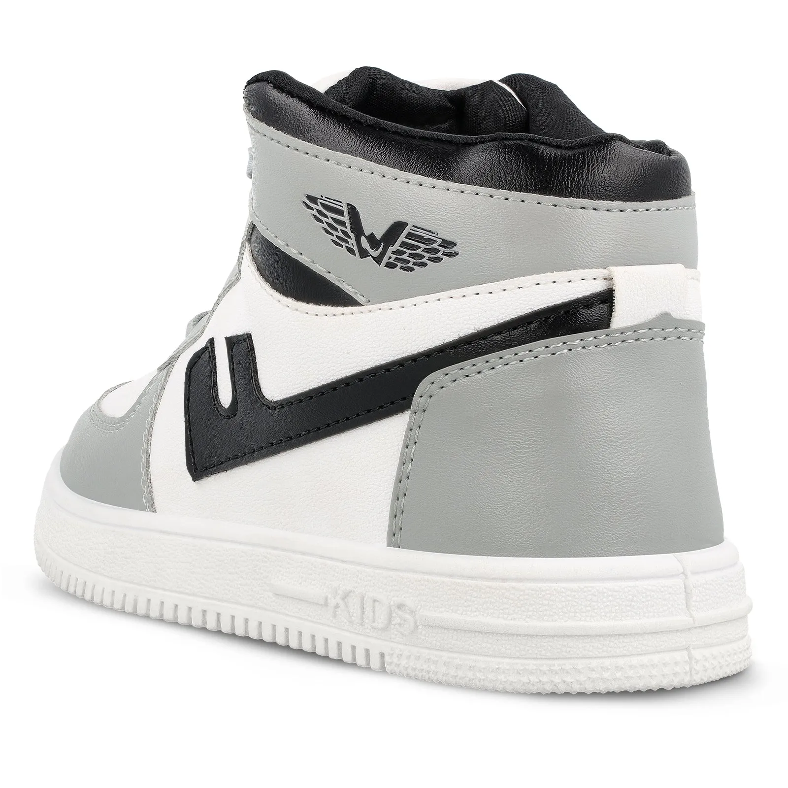 Walkaroo Boys Shoes - WK380 White Grey