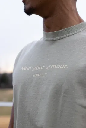 wear your armour. Short sleeve T-shirt