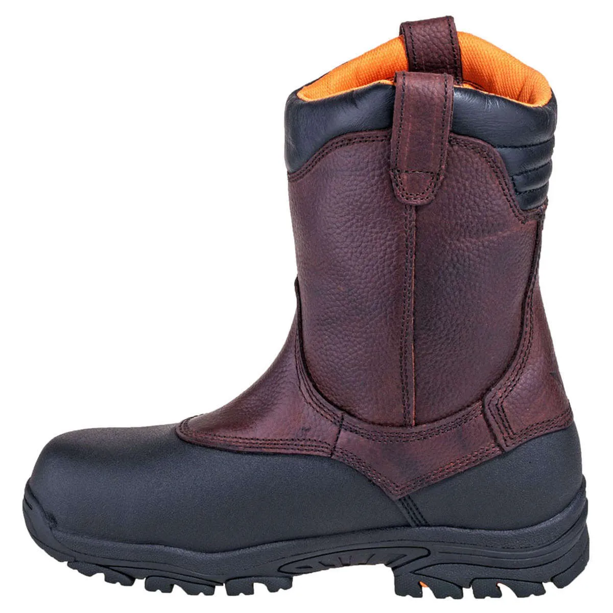 Z-Trac 8 Inch Wellington Leather Men's Safety Toe Boots